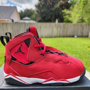 JORDAN TRUE FLIGHT (TD)Kids – Red/Black/White size 10c little kids
